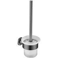 Creavit WC-Bürste mit Halterung grau gebürstet