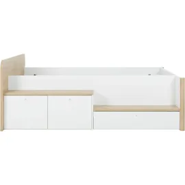 Gami Stauraumbett MATIS 125 x 80 x 207 cm Holz beige