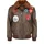 Top Gun Lederjacke Dunkelbraun S