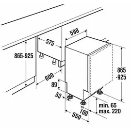 Küppersbusch GX6500.0V  K-Series.5 Einbau-Geschirrspüler (vollintegrierbar, 598 mm breit)
