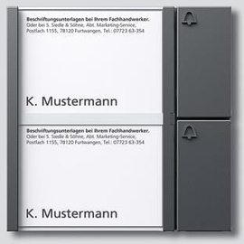 Siedle Tastenmodul TM 612-2 DG, grau, 2 Ruftasten, Türstationsmodul (200038757-00)