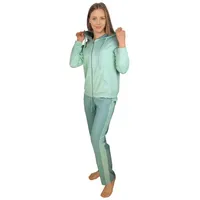 Consult-Tex Hausanzug Damen Hausanzug Homewear Suit DW770 (Spar-Set, 1 Stück) Freizeitanzug / Hausanzug mit Streifenmuster grün 40/42