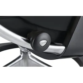 Stressless Relaxsessel Reno Leder 92 x 110 x 80 cm Schwarz mit Hocker