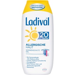 Ladival, Sonnencreme, Allergische Haut LSF 20 Sonnenschutz-Gel, 200 ml Gel