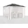 Konifera Pavillon-Ersatzdach Aruba 3 x 3 m Beige/Braun