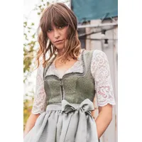 MarJo Dirndl Midi Dirndl 2tlg. - ELUISA - moos/silbergrau grau|silberfarben 34