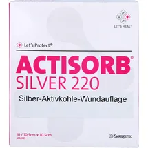 Medi-Spezial GmbH ACTISORB 220 Silver 10.5x10.5cm steril Kompressen 10 st
