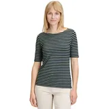 Betty Barclay Damen Ringelshirt mit U-Boot-Ausschnitt 36, Dark Blue/Green - 36