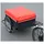 Homcom CargoTrailer schwarz/rot