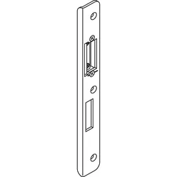 Schließblech verdeckt m. Austauschstück, Y = 13 mm, Stahl dekorsilber, rechts