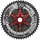 SunRace Mx80 Kassette Schwarz/Rot 11s