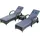 Outsunny Gartenliege Set 3-tlg. grau