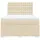 vidaXL Boxspringbett mit Matratze Creme 160x200 cm Stoff vidaXL
