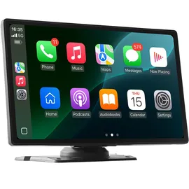 Vevor kabelloses Autoradio (228,6 mm) HD-Radio mit Touchscreen mit Apple CarPlay & Android Auto, CarPlay-Bildschirm mit Front- und Rückfahrkameras Sprachsteuerung Mirror Link Bluetooth GPS-Navigation