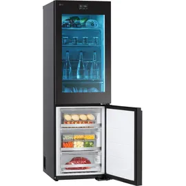 LG MoodUP GBG719MDNN Kühl-Gefrierkombination (352 l, 1870 mm hoch, Silber)