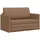 vidaXL Schlafcouch Kunstleder 2-Sitzer Braun