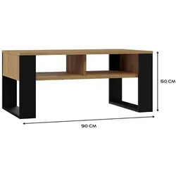 ibonto Couchtisch Moderner Wohnzimmertisch Couchtisch mit Ablage - Robust, Kratzfest
