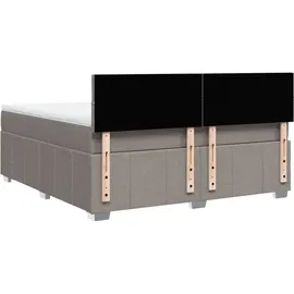 vidaXL Boxspringbett 180 x 200 cm Taupe