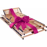 Lattenrost BECO "Noxus Flex K, im Doppelpack", braun, B:90cm H:7,5cm L:200cm, Lattenroste, Lattenrost, mit Härteverstellung, 28 Federholzleisten