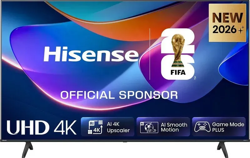 Hisense 58A6S 58 Zoll 4K UHD Smart-TV HomeOS U9.5 Dolby Vision HDR Game Mode Plus Alexa integriert Schwarz