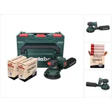 Metabo SXA 18 LTX 125 BL Akku Exzenterschleifer 18 V 125 mm ( 600146840 ) Brushless + 2x Toolbrothers spider Netzschleifmittel Set - ohne Akku,