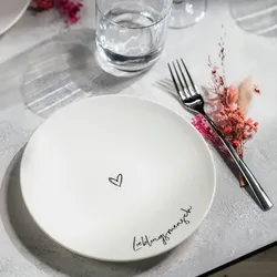 Villeroy & Boch Statement Frühstücksteller Lieblingsmensch ø 21,2 cm 6er Set - DS