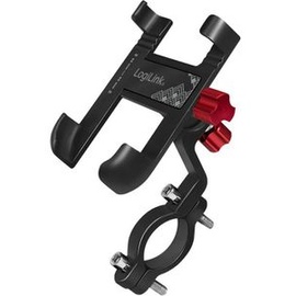 Logilink Fahrrad-Smartphonehalterung, gewinkelt, schwarz/rot