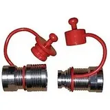 Schlauch-Schnellkupplung für CEMO Dieselpumpen, mit Staubschutzkappen, Anschluss 1 ̋ IG