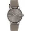 Quarzuhr OOZOO, grau (taupe), Armbanduhren, Damen, Armbanduhr, Damenuhr, Lederarmband