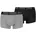 Boxershorts grau/schwarz L