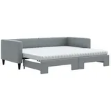 vidaXL Tagesbett 90 x 200 cm Hellgrau