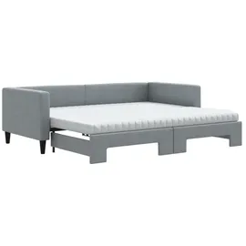 vidaXL Tagesbett 90 x 200 cm Hellgrau