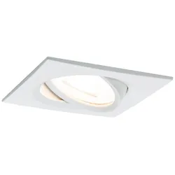 Paulmann Nova GU10 Einbauleuchte | 3-Step Dimmbar | IP23 Deckenlampe | eckig + schwenkbar