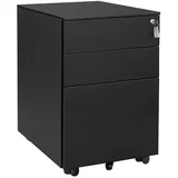 Songmics Rollcontainer 39 x 52 x 60 cm schwarz