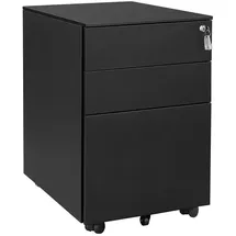 Songmics Rollcontainer 39 x 52 x 60 cm schwarz