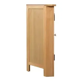 vidaXL Eckschrank 80x33,5x78 cm Massivholz Eiche