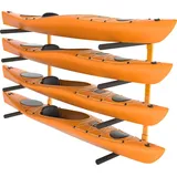 Vevor Kayak Wandalterung Kajak Aufhänger 1168 x 850 x 45 mm, Kajakständer 4 Kajaks 797,5 ± 10 mm Stützarmlänge, 181,6 kg Tragfähigkeit Kajak Aufbewahrungsregal Robuste Kajak-Aufbewahrungshaken