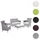 MCW Hamar Set 4-tlg. grau/creme