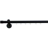 OTTO home Gardinenstange OTTO HOME "TANBUL" Gr. 1, schwarz, L:120cm Ø:20mm, Gardinenstangen, Innenlauf Komplett-Set inkl. Gleitern und Montagematerial