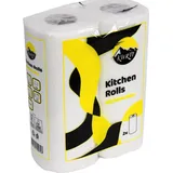 KURTT Küchenrollen 32 Rollen à 50 Blatt – 2-lagiges Küchenpapier hochweiß, 100% Zellstoff – saugstarkes & reißfestes Haushaltspapier (Küchenkrepp) für Küche, Haushalt & Büro