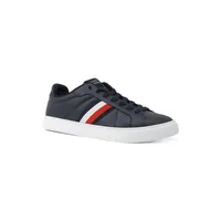 Tommy Hilfiger ICON COURT LTH STRIPES ( Niedriger Schnitt (Schuhe) Herren, Blau (Desert Sky), 45 EU