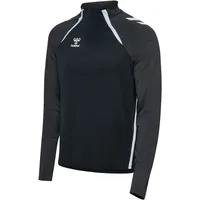 Hummel LEAD 2.0 (halber Reißverschluss) schwarz - black/asphalt S