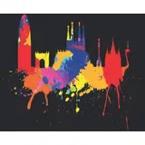 Independently published Barcelona Skyline Notizbuch: Barcelona Skyline Spanien Bunte Farben Liebe Sagrada Familia (Liniert, 15 x 23 cm, 120 Linierte Seiten, 6" x 9") Barcelona Geschenk Für Spanier & Fans