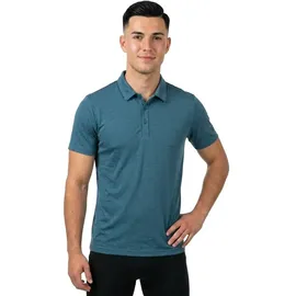 Löffler Merino Tencel kurzarm Poloshirt Dark Petrol 48
