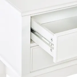 Beliani Lamar Konsolentisch 91x75x35 cm weiß