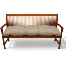 Beautissu Bankauflage 180 x 50 x 10 cm beige 1 St.