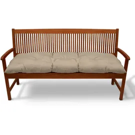 Beautissu Bankauflage 180 x 50 x 10 cm beige 1 St.