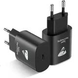 25W USB C Adapter, 2-Packs USB C Ladegerät für iPhone 16/15/15 Pro/15 Pro Max/ 14 13 12 11 Samsung iPad, USB C Ladegerät Charger Schnellladegerät Netzteil Stecker Ladeadapter Netzstecker Ladestecker