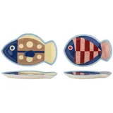 Bloomingville Willy Snackteller 20 cm Mehrfarbig 2er Set