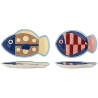 Bloomingville Willy Snackteller 20 cm Mehrfarbig 2er Set